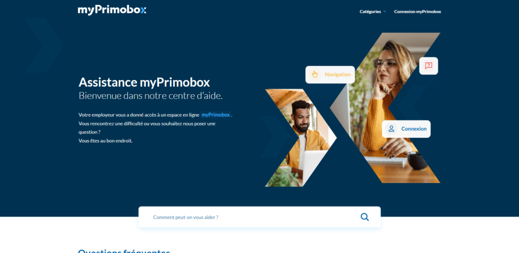 Page assistance myPrimobox